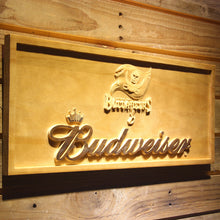 Tampa Bay Buccaneers Budweiser Beer 3D Wooden Bar Sign