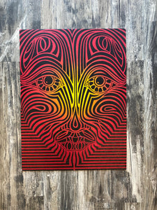 Red Tribal Face