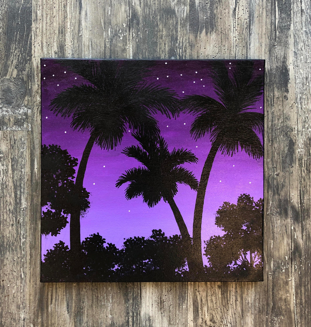 Small Purple Landscape 12x12