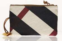 Travel Pouch / Coin Purse by SOSH - Cotton Canvas & Leather Bag, 4 Colors available