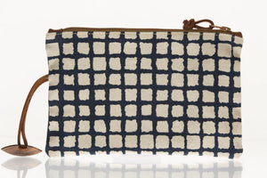 Travel Pouch / Coin Purse by SOSH - Cotton Canvas & Leather Bag, 4 Colors available