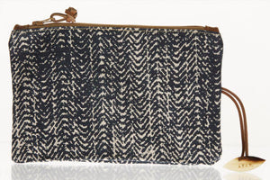 Travel Pouch / Coin Purse by SOSH - Cotton Canvas & Leather Bag, 4 Colors available